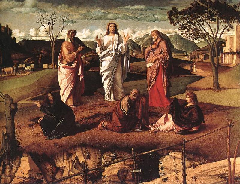 BELLINI, Giovanni Transfiguration of Christ fdr France oil painting art